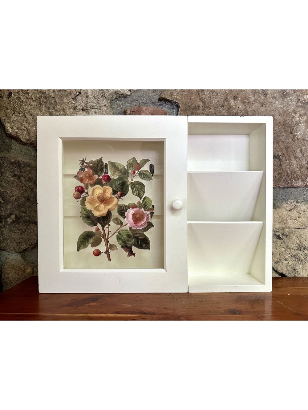 Vintage Wooden Key Cabinet/ Organizer/ Mail Sorter